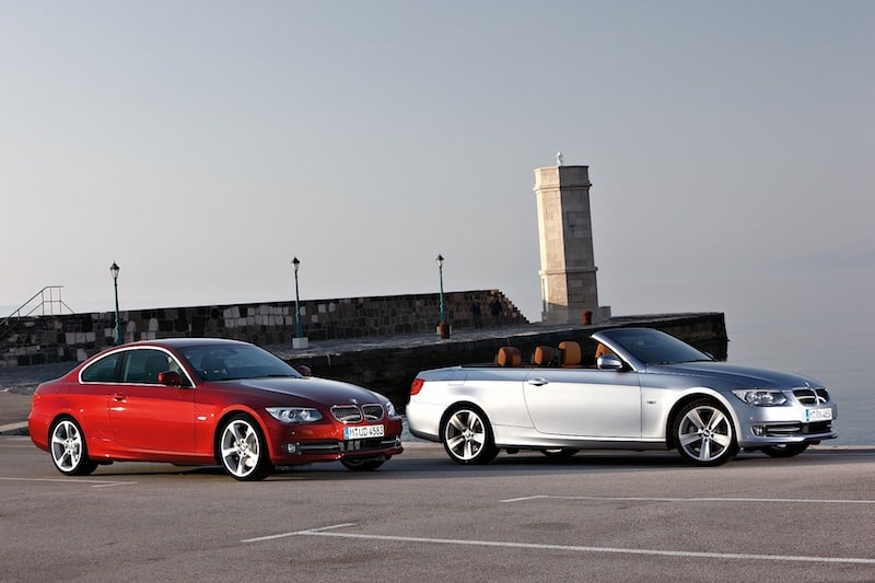 Czerwone BMW e92 i srebrne BMW e93