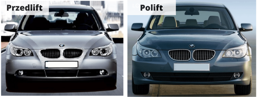 BMW E60/E61 polift vs przedlift różnice z przodu